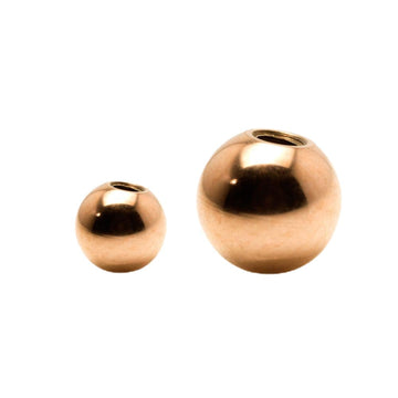 Rose Gold Titanium Threaded Ball